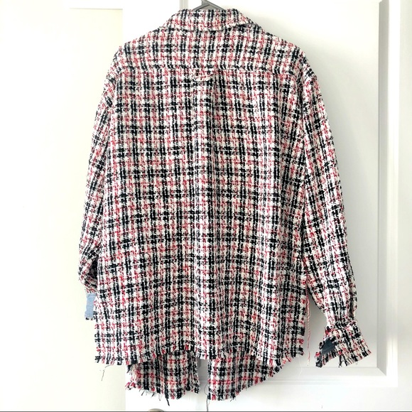 Faith Connexion Oversized Tweed Over Shirt Jacket - Picture 4 of 8
